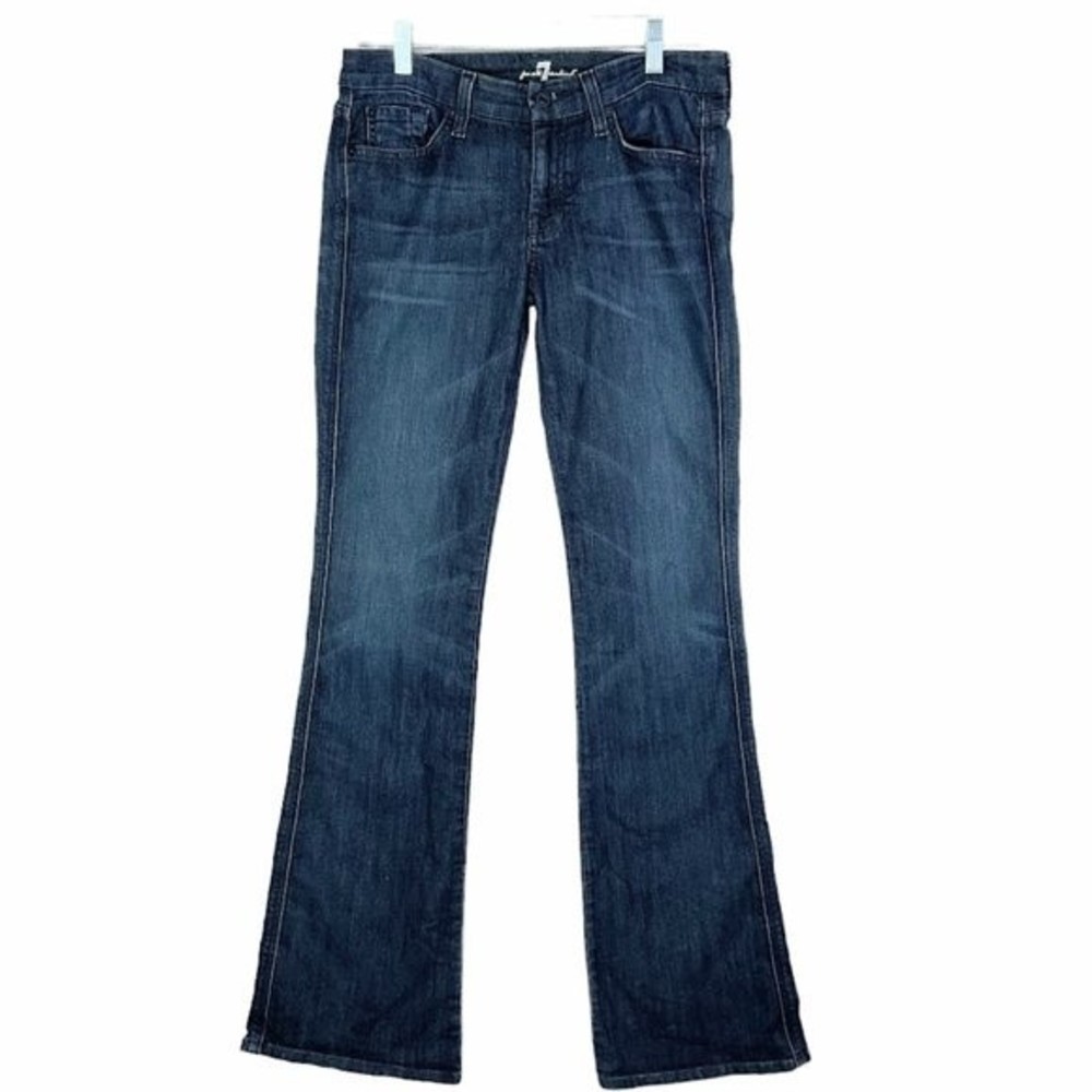 7 For All Man Kind A Pocket Womans Flare Denim Jeans Size 28